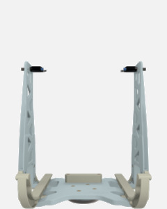 Hillaero CARDIOHELP FAA certified mountable bracket for Air Ambulance Airmed Helicopter or Fixed Wing Aircraft FRONT